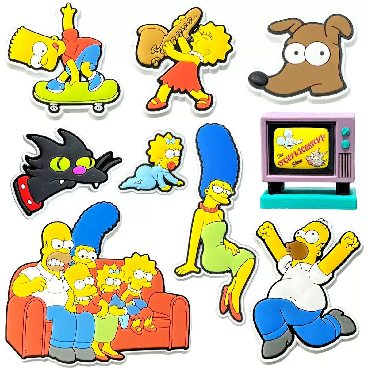 9-100Pcs Cartoon Shoe Charm Set PVC Slides Clog Sandal Shoes Accessories Decorations Buckle for Kids Party Gifts