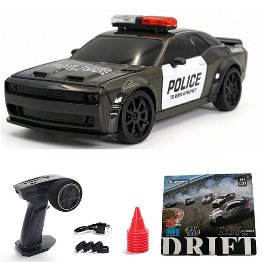 JBL 1/36 RC Drift Car 2.4G High Speed Remote Control Vehicle with Gyroscope 4WD Mini Electric Racing Car Desktop Toys