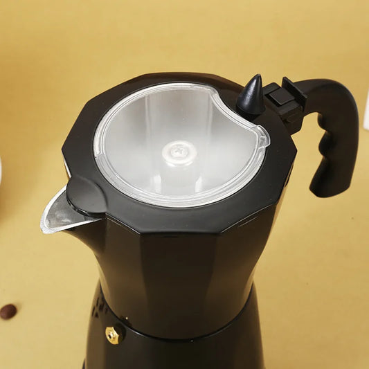 300ml/6 Cups Electric Coffee Maker Portable Aluminum Mocha Pot Fast Electric Italian Coffee Maker Percolator Coffee Tools 480W