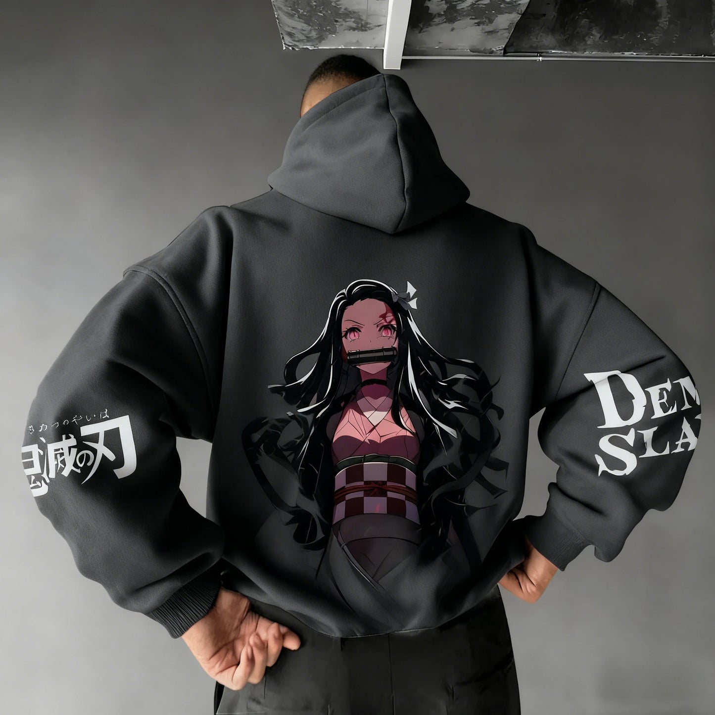 2026 New Demon Slayer Kamado Nezuko Printed Hoodie Sweatshirt Men's and Women's Hoodie Men's Tops Sports Hoodie Harajuku Hoodie