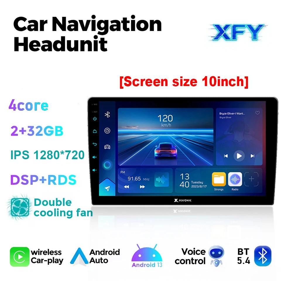 Universal 9/10 inch Android 10 2Din Car Radio Autoradio Android Car Radio GPS Central Multimedia Smart Car Stere Androidauto NEW