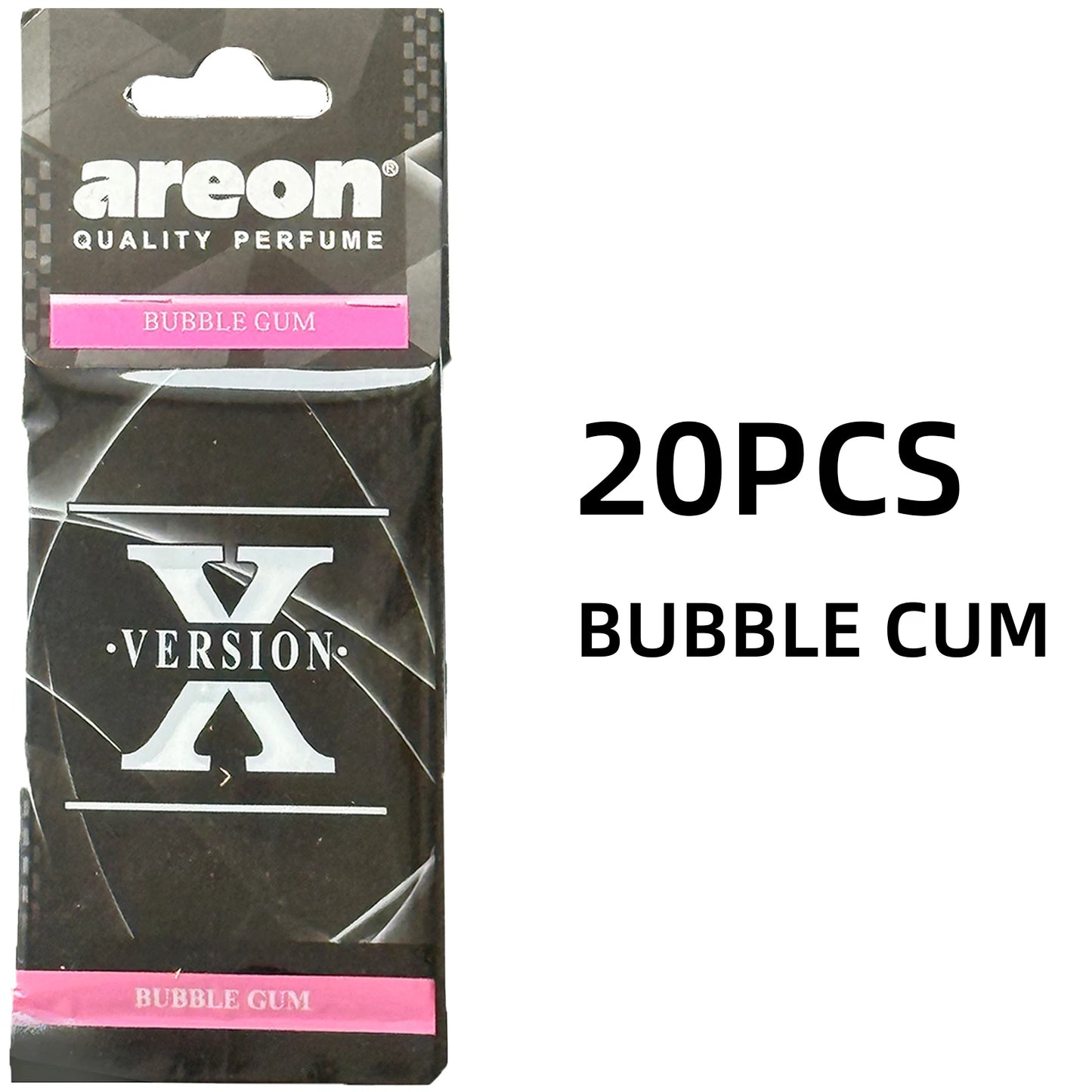 areon 5/20pcs BUBBLE CUM Scent Car Air Freshener, Natural Tea-Scented Paper, Car-Mounted Hanging Type, Car Interior Accessories