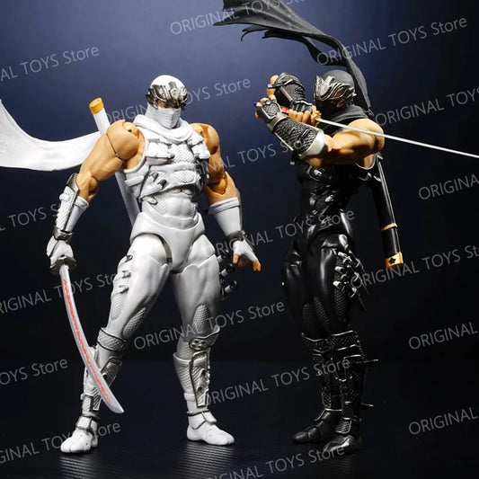 In Stock AC Toys The Second Batch Ryu Revoltech 1/12 Amazing Yamaguchi White Ryu Hayabusa Ninja Gaiden Action Anime Figures Toy