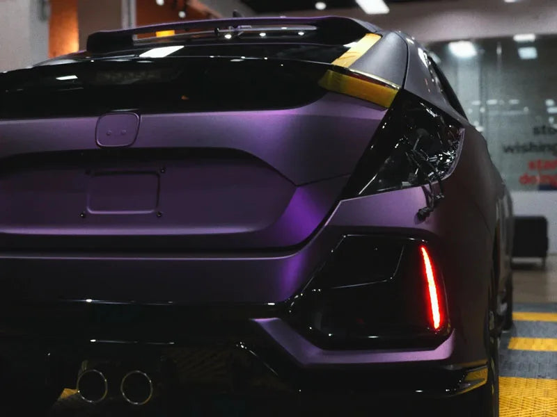 PET Ultra Matte Ghost Purple Vinyl Wrap Film Roll Self Adhesive Motorbike Car Wrapping Decal