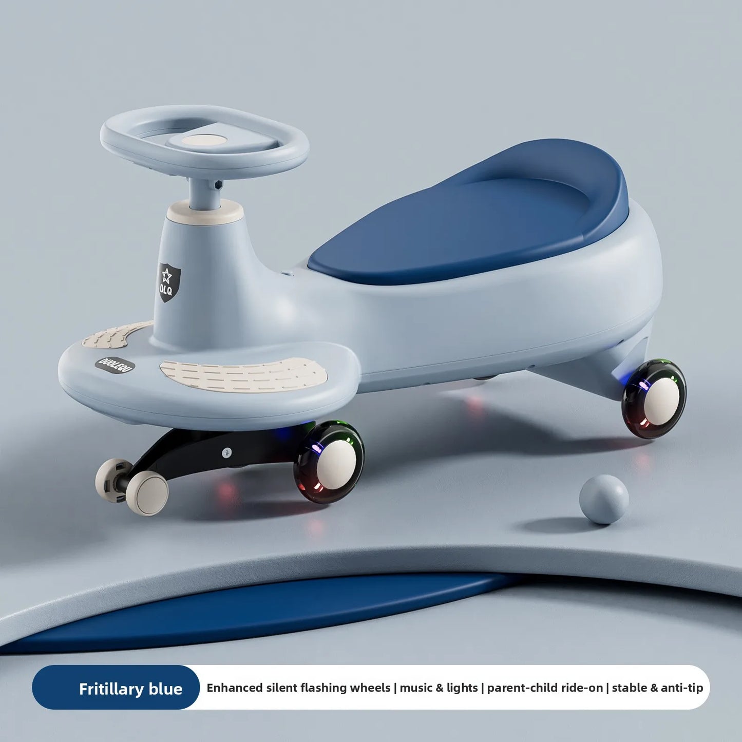 New 2026 Model Wobble Car One Year Old Two Seater Adults Anti Tip Ride Toy Twisting Car for Children Adults Can Sit