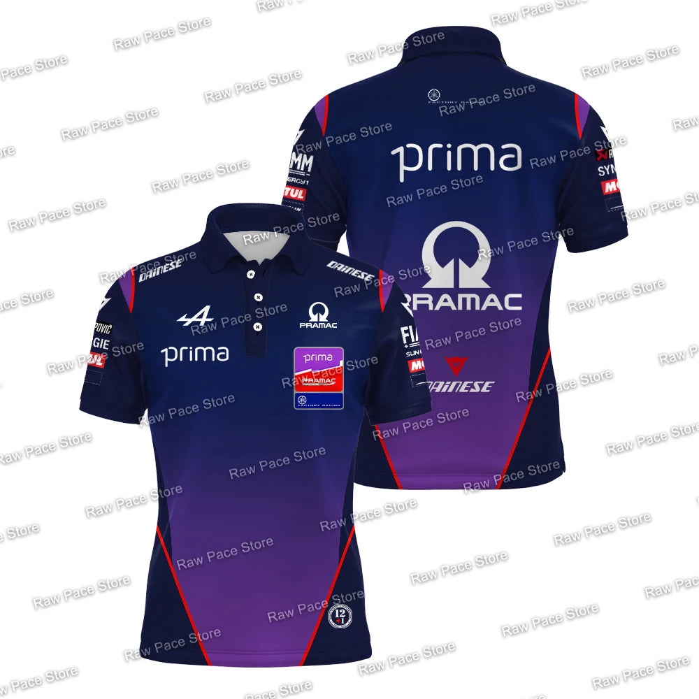 Men's Jack Miller 43 Racing Team Polo Shirt Outdoor Sports Breathable T-Shirt Toprak Razgatlioglu Moto Casual Plus Size Polo 6XL