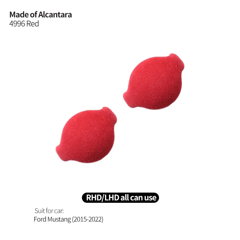 Made of Alcantara For Mustang Car Center Console Gear Shift Panel Trim Sticker and Gear Shift Boot Cover Interior Accessories