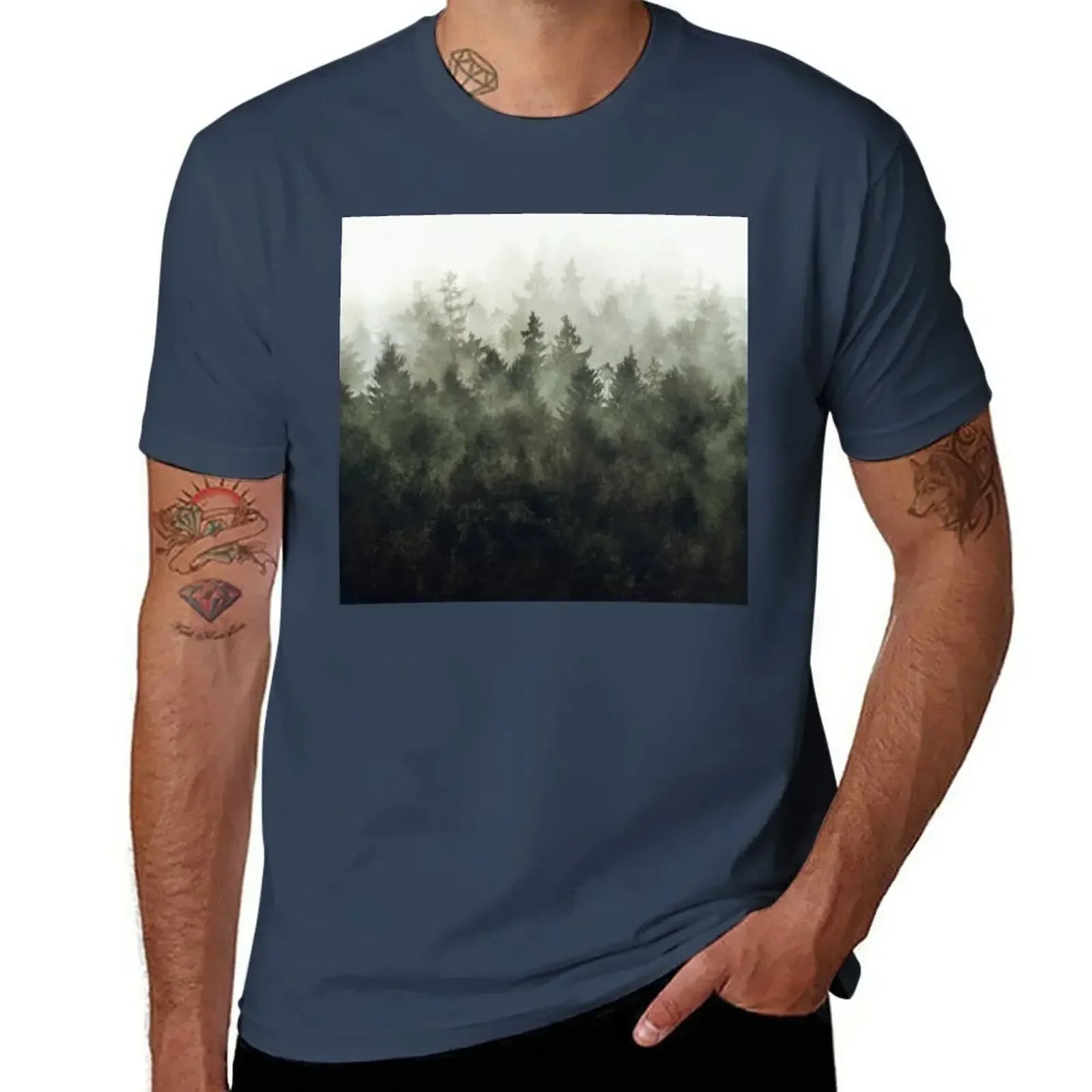 The Heart Of My Heart // Green Mountain Edit T-Shirt boys animal print plain sweat men graphic t shirts