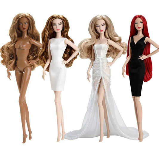 32cm Supermodel Figure Doll Multi-skin Tone Art Model With Straight/curly Hair Display Collectible Doll For Gifting & Collection