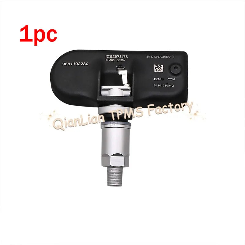 1/4pcs 433MHz 9681102280 TPMS Tire Pressure Monitor System High Precision Tyre Sensor For Peugeot 207 1007 307 407 508 607 807