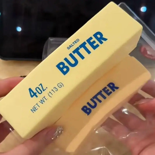 Christmas Toy 1PC Butter Stick Stress Anxiety Relief Fidget Toys Slow Rising Squishy Squeeze Elastic Cheese Stick Squeeze Toys