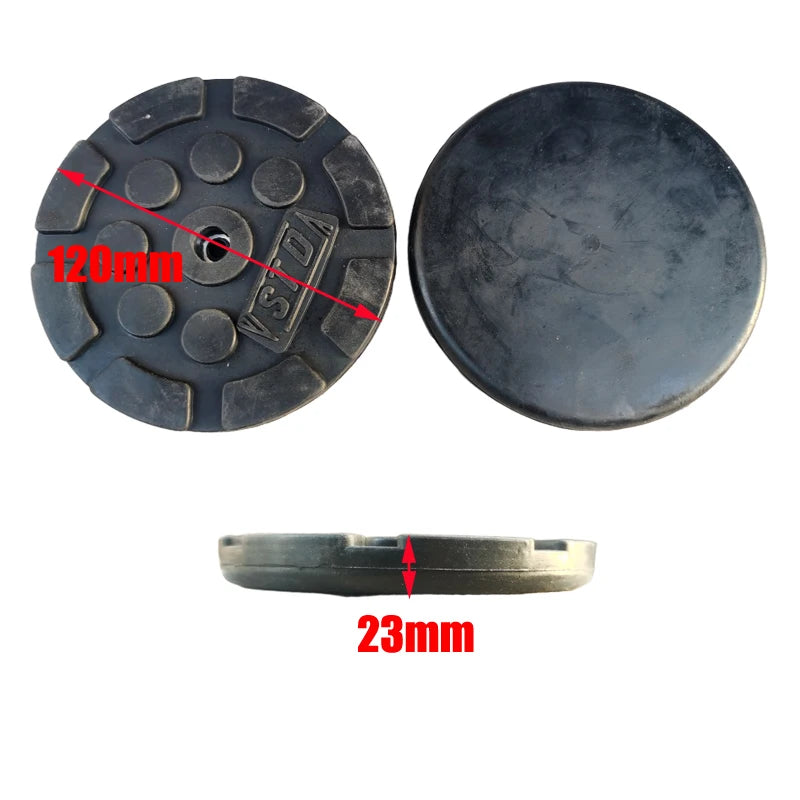 2.5Tons 3 Tons Horizontal Jack Accessories 3T Horizontal Hydraulic Jack rubber pad Universal Wheel Pallet Front Wheel