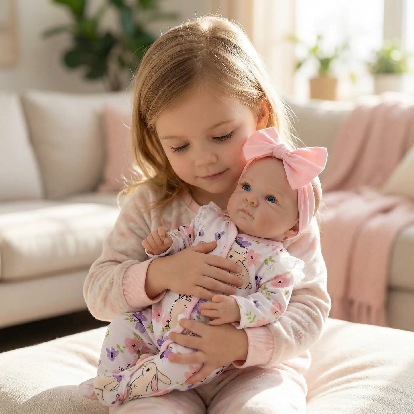 19inch Bettie NPK Lifelike Art Doll - Vinyl & Cloth Body Cuddly Baby with 3D Skin Painting And Visible Veins Collectible Toy