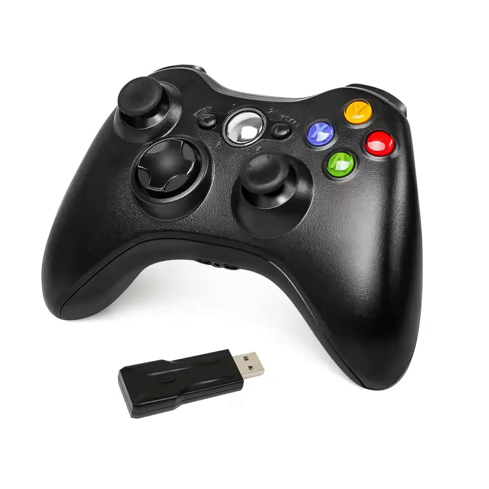 Wireless Gamepad Controller 2.4GHz ,Dual-Vibration Turbo Function ,For Xbox 360/360 Slim/Pc Game Controller Joystick