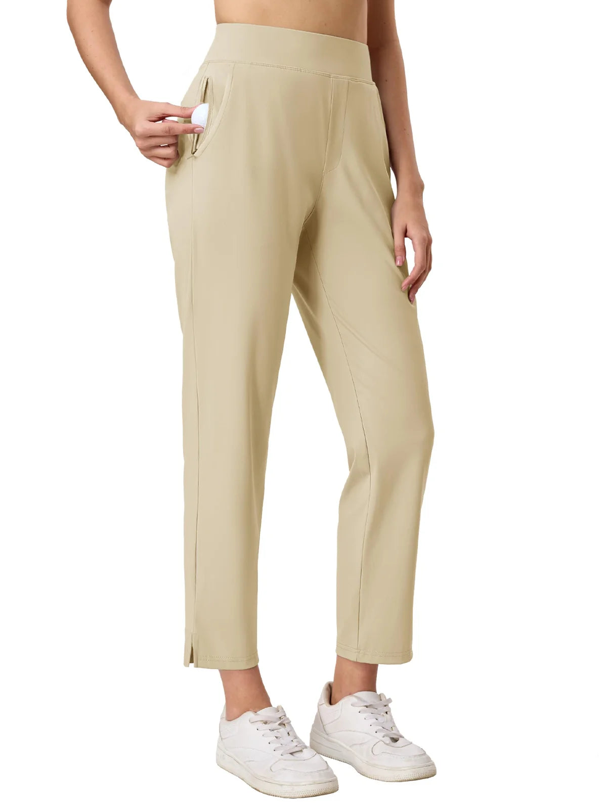 TACVASEN UPF 50+ Golf Pants Women's Lightweight Quick Dry Stretch Pants High Waisted Work Athletic Casual Pants 5 Pockets