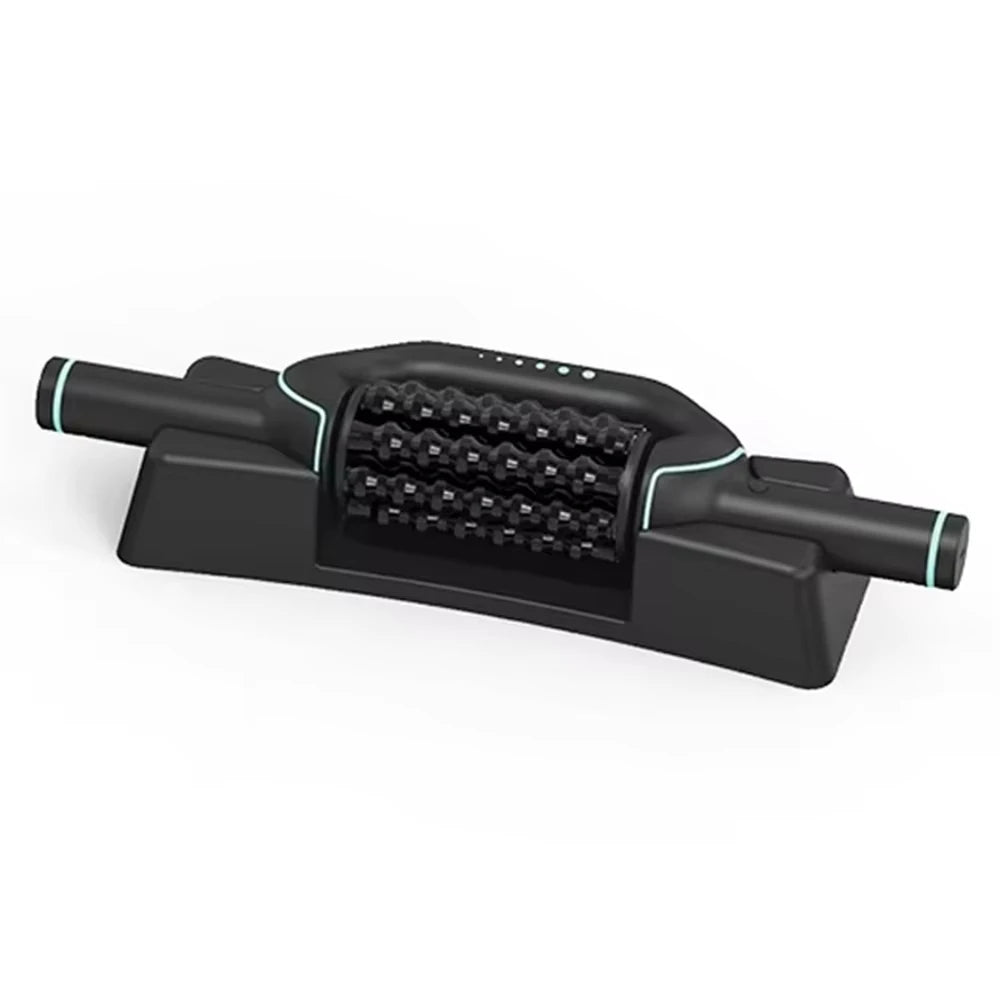 Cordless Roller Body Massage 360 Rolling Percussive Relief Muscle Relax Stress Massager Rechargeable Vibrators Fitness Shaping