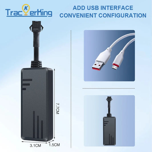 TrackerKing 3pieces J16 4G+2G Vehicle GPS Tracker ACC Relay GSM Global Real Time Tracking GT06
