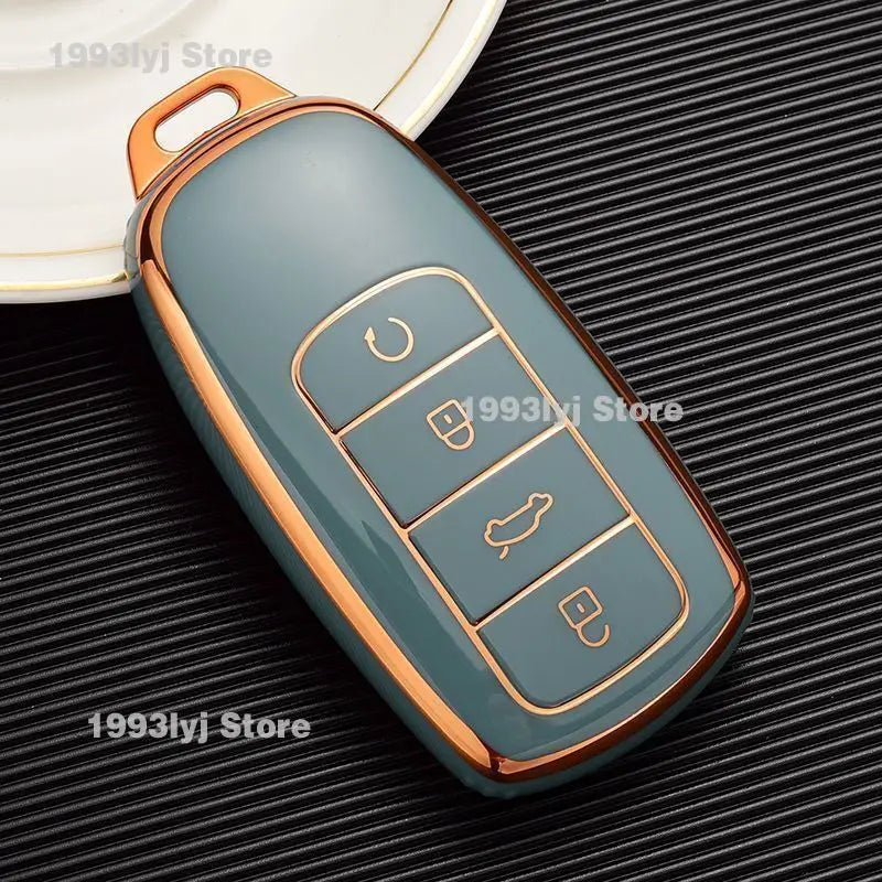 Car Key Holder Keychain For Chery Jaecoo 7 J7 Silicone TPU Case Key