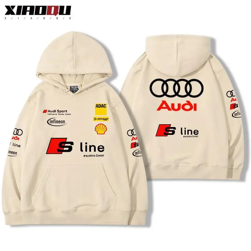 Audi Audi RS Performance Racing Peripheral Hooded Sweater Men's and Women's Tops Versatile Trendy Streetwear