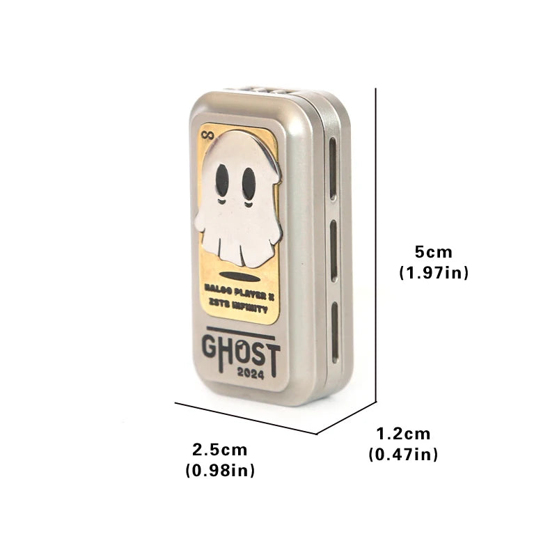 Ghost Fidget Slider Tuning Fork Slider Metal Fidget Toys ADHD Anti-anxiety Office Desk Toys Adult Stress Relief Toys Kids Gifts