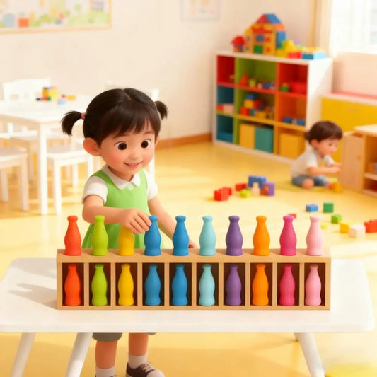 Fun Bottle Guessing Game for Kids Color Memory Drink Matching Game Brain Exercise Memory Puzzle Toy Fun Beverages Color Match