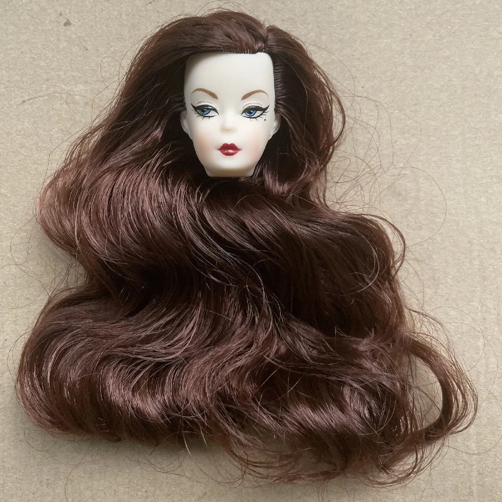 1/6 ST Face Mold Vintage Doll Heads For 30cm Solid Female Body Children Playing Gifts
