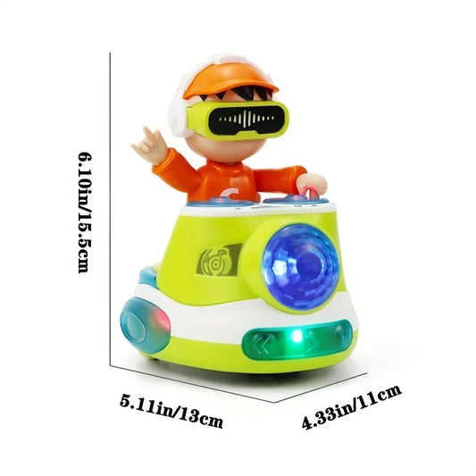 DJ Dancing Toy DJ Musical Toy for Toddlers Dancing Boy with Dynamic Music and Colorful Lights Birthday Gift for Girls Toddlers