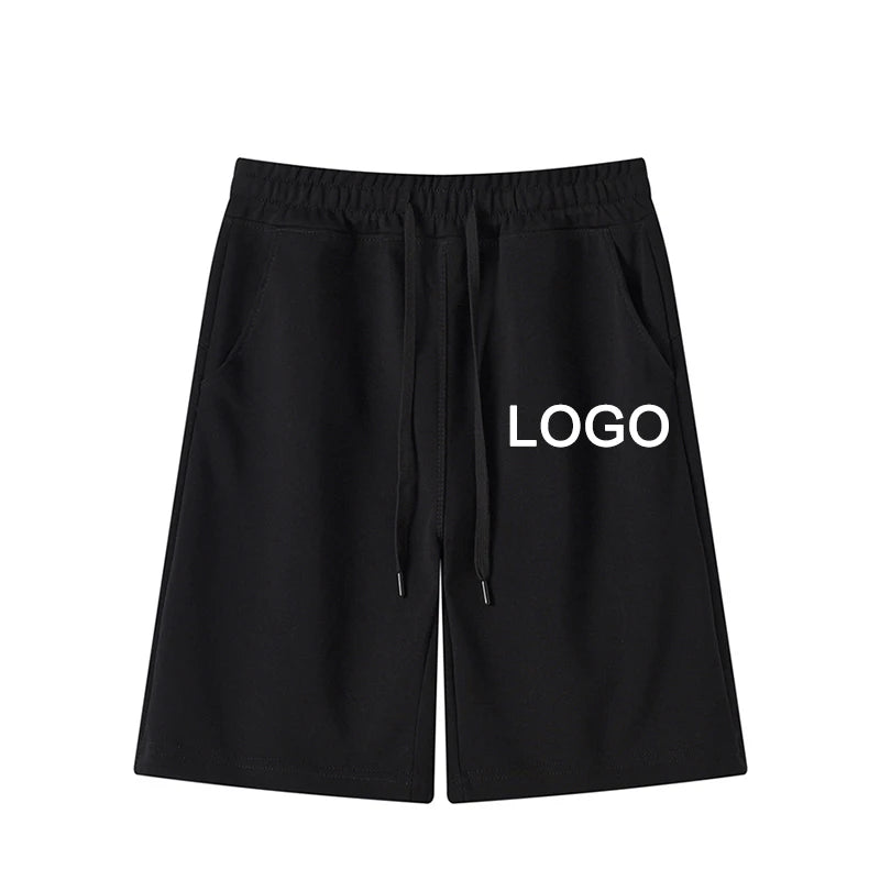 Customized Printed 60% Cotton Five-Quarter Pants Men Fashion Training Running Breathable Short Pants Women Casual Sport Shorts