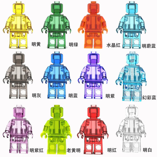Children's Building Blocks Toy Mini Figure Humanoid Dolls Cartoon Character Birthday Gift Educational Playset for Kids