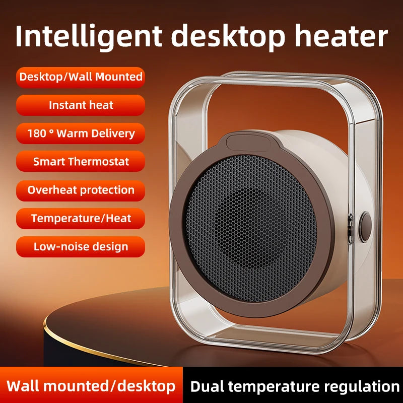 2025 High-power Household Electric Heater Office Desktop Heater Winter Dormitory Electric Heater Bedroom Energy-saving Heater