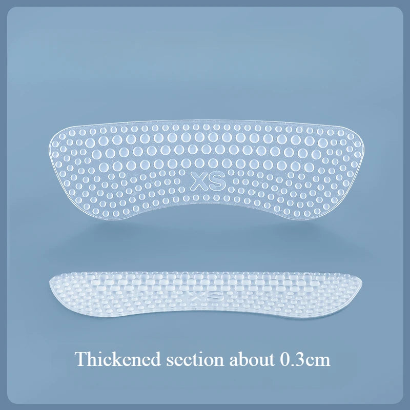 Upgrade Silicone Heel Stickers Heels Grips for Women Men Anti Slip Heel Cushions Non-Slip Inserts Pads Foot Heel Care Protector