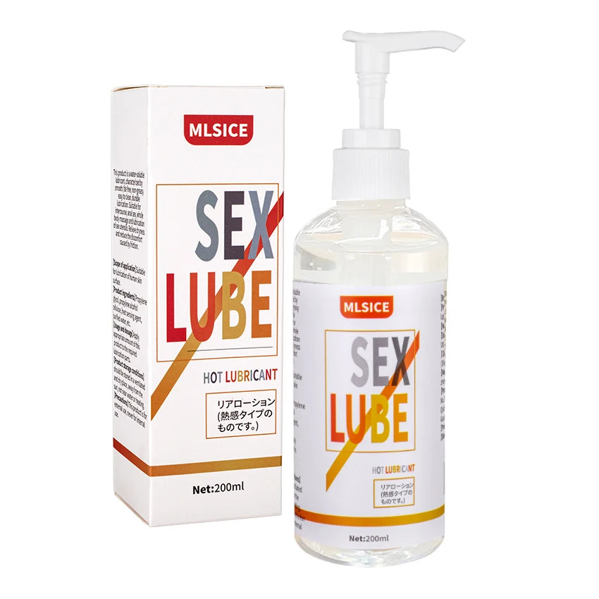 200ml/300ml Anal Lubricant Silicone-Based & Water-Based Sex Lube Safe Personal Intimate Semen Lubrication Sexy Toy Gel Women Men