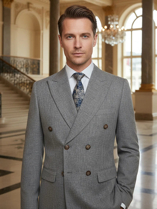 ST Cassy Light Brown Elegant Man Suits High Quality Two-Piece Dress Wedding Party Outfit for Man Blazer Luxury Man Dinner Suit