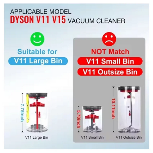 For Dyson V11 V15 SV14 SV15 SV22 Vacuum Cleaner Spare Replacement Dust Bucket Canister Sweeping Large Dust Bin