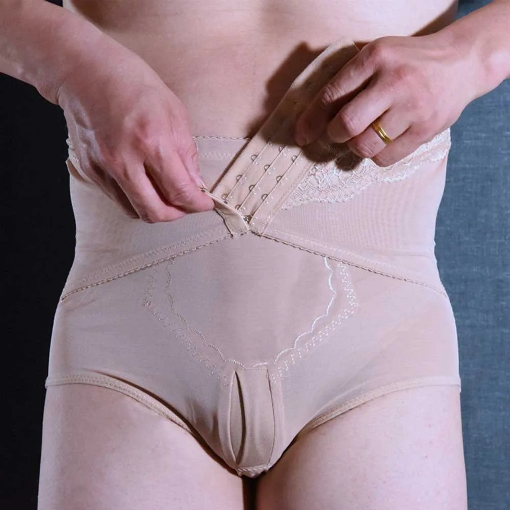 Men's Breathable Body Shapers Panties Elastic High Waist Butt Lifter Underwear Sexy Male Shaping Briefs Underpants