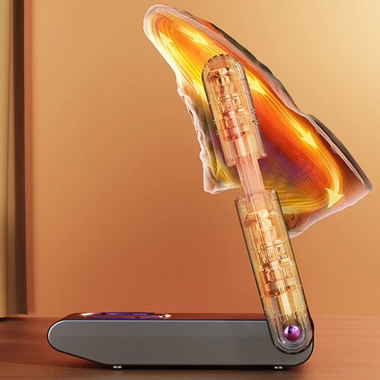 Foldable Shoe Dryer Portable Electric Shoe And Boot Dryer 180° Folding Design Smart Display Drying Dehumidifier For Shoes Gloves