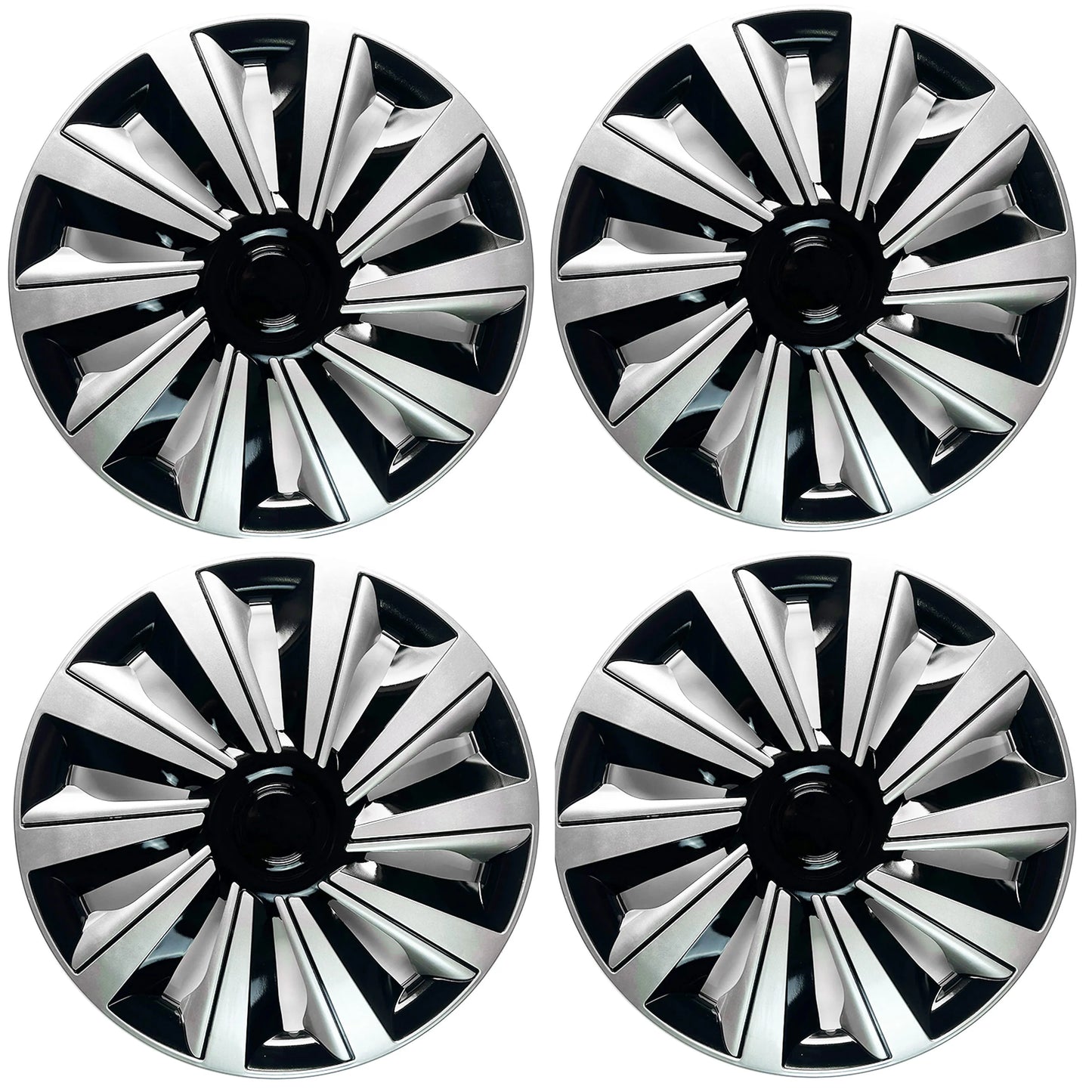 4pcs Hubcaps suitable for cars with 14-inch iron wheels, made of PP plastic can be used to decorate the appearance of car wheels