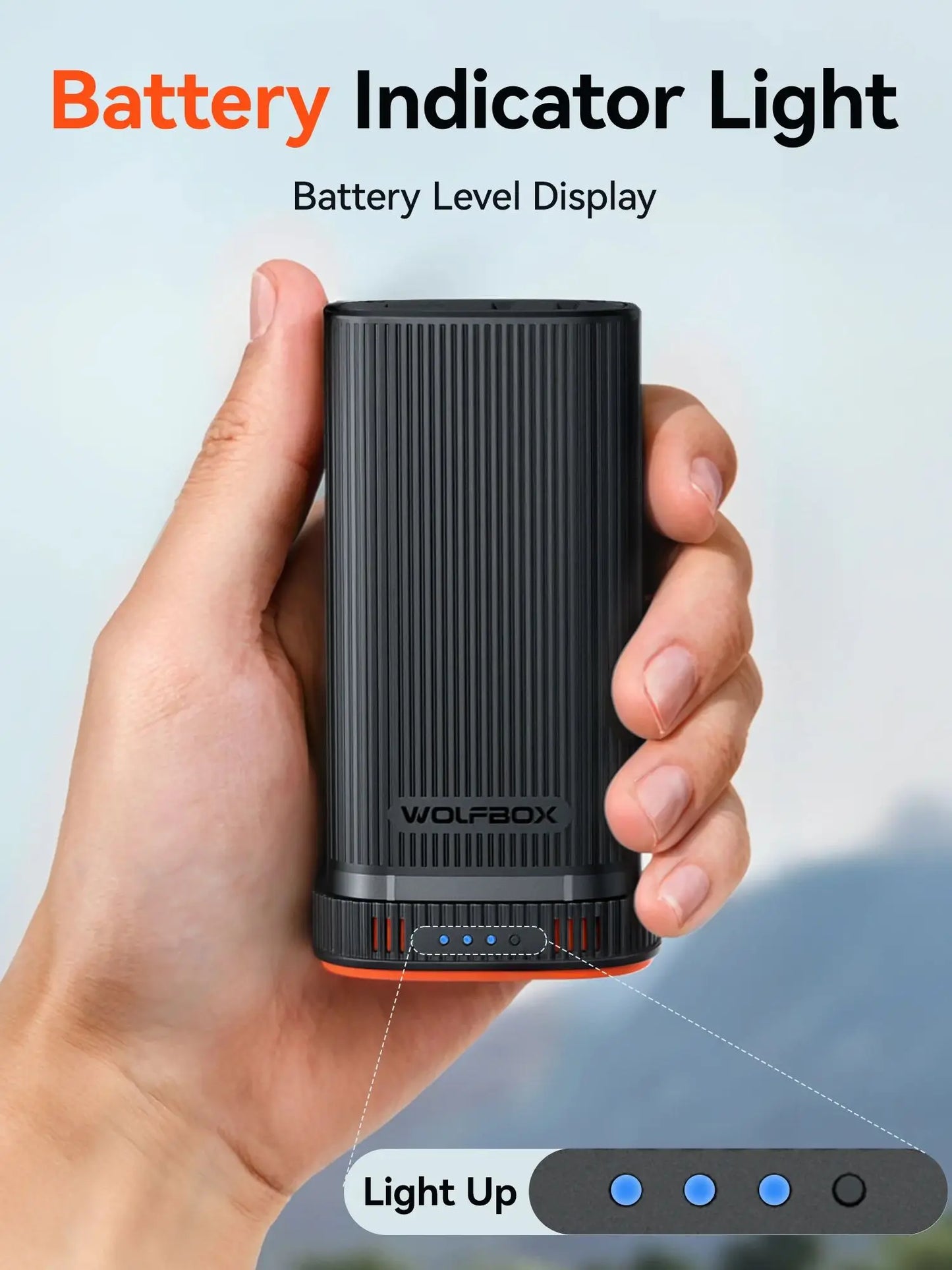 WOLFBOX MF200 22.2Wh 7.4V Rechargeable Li-ion Battery Pack – Removable Backup Power (Battery Only, No Charger)