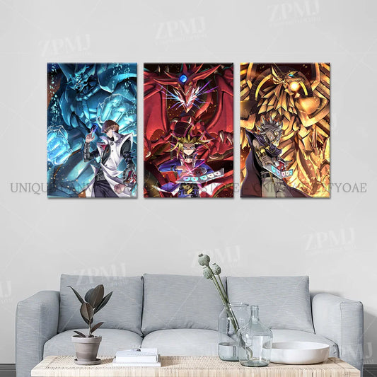 Yu-Gi-Oh! Canvas Pictures Painting Anime Figures Home Decoration Prints Poster For Living Room Frameless Wall Artwork Mural