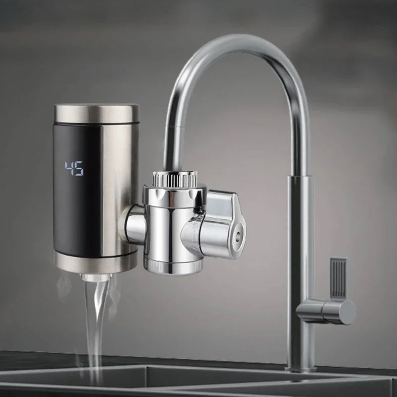 Instant Water Heater for Hot Water 220v Tankless Heater Electric Faucet Silver and Free Shipping Home Appliance