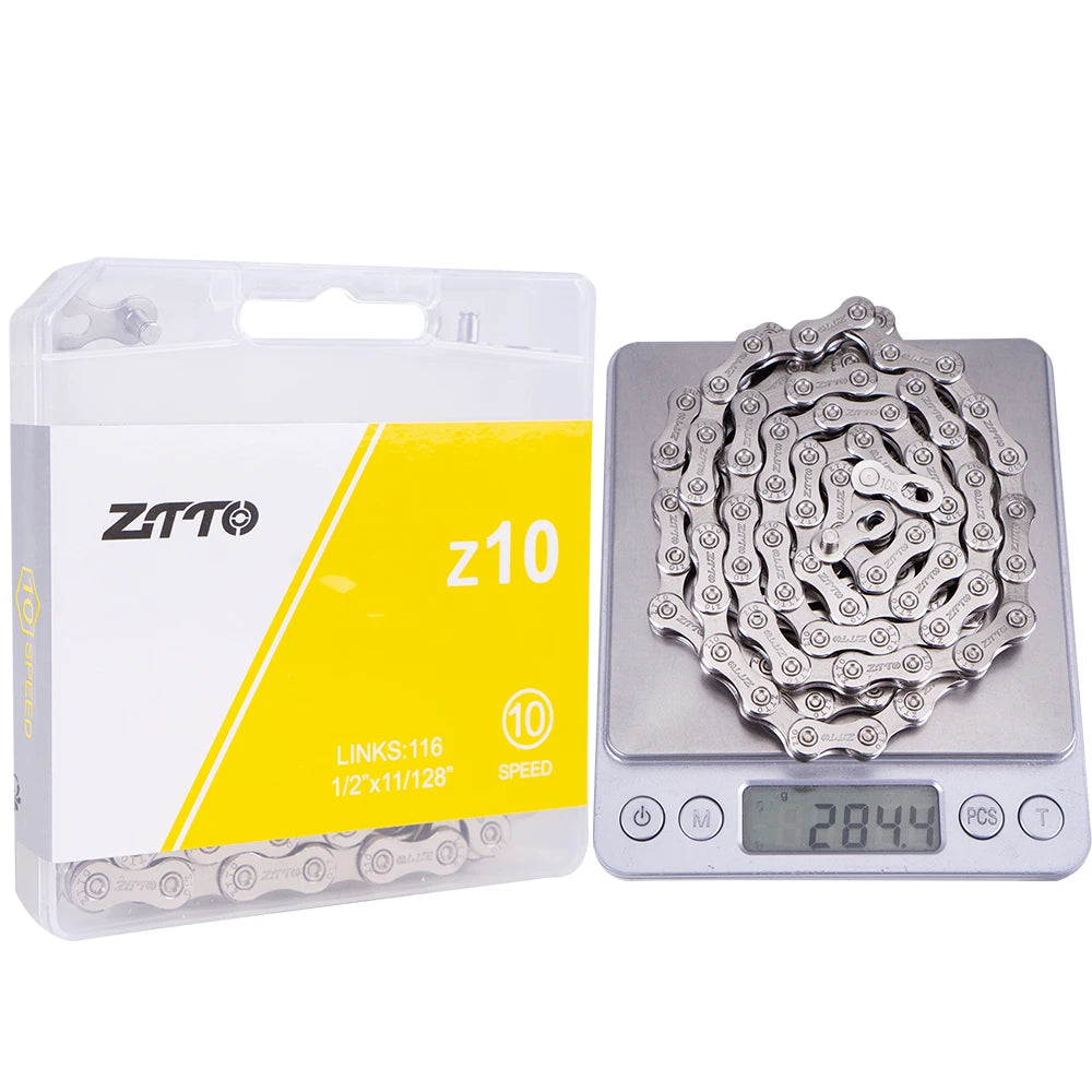 ZTTO MTB Road 10 Speed Bike Chain Silver Gold Rainbow SL SLR 10s Bicycle Power Lock High Quality 116 Links 10v Current