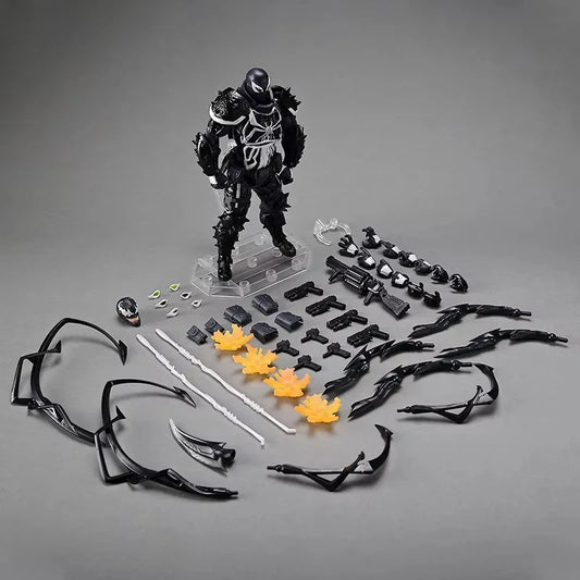 16cm Yamaguchi Style Venom Agent Marvel Articulated Action Figure Pvc Collectible Model With Bonus Accessories Adult Collectors