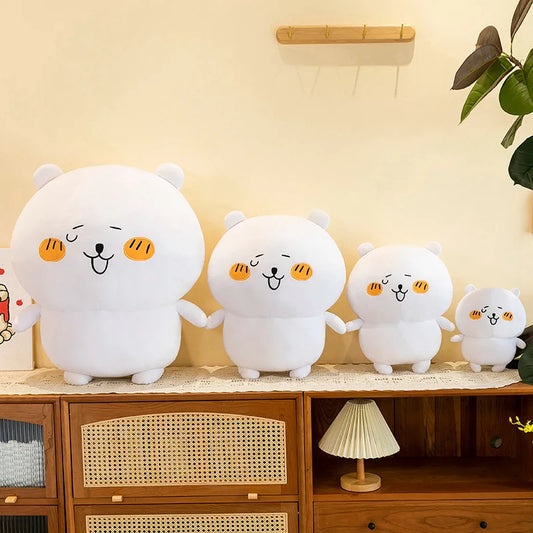 Creative Funny Expression Cute Face Bear Cartoon Soft Stuffed Animals Baby Sleeping Pillow Sofa Cushion for Girls Children Gifts