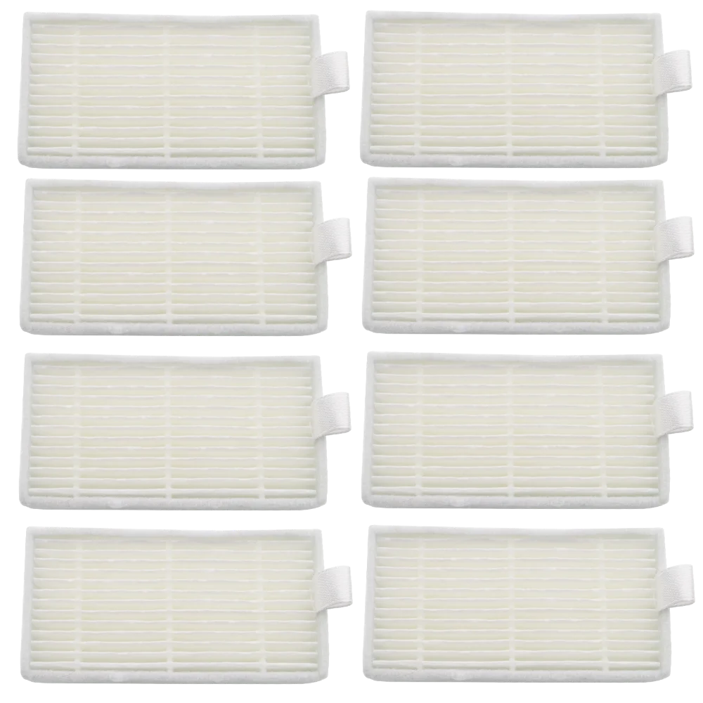 HEPA Filter Side Brush Mop Pads For ILIFE V5s Pro, V5s, V5, V3s Pro, V3s, V3, V50 V55 Robot Vacuum Cleaner, For ZACO V5sPro