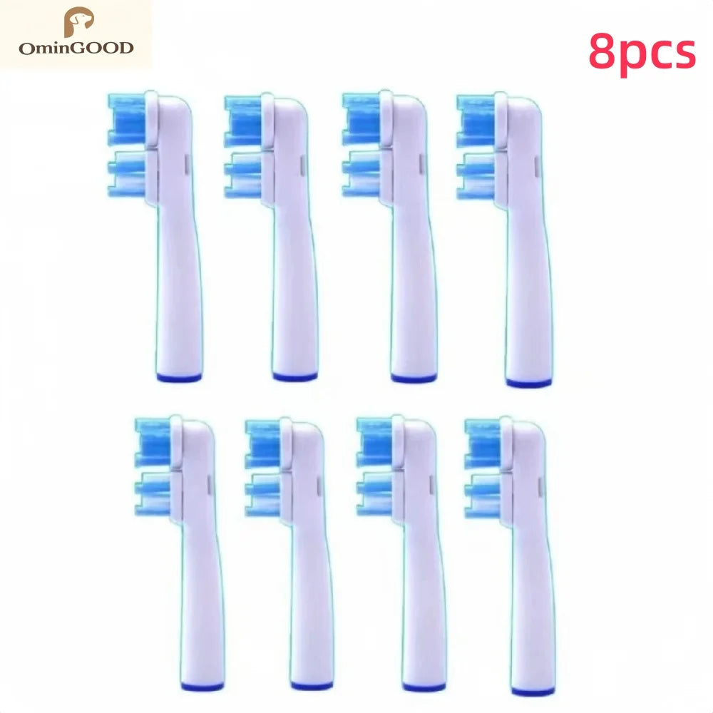 4-24pcs Dual Clean Replacement Brush Head Compatible with OralB Electric Toothbrushes Fit 100 500 1000 2000 3000 5000 6000 7000