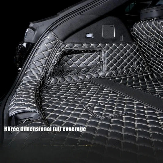 Car Boot Mat Rear Trunk Liner Cargo Leather FloorCarpet Tray Protector AccessoriesMats For BYD Sealion 7 SeaLion 07 EV 2025 2024