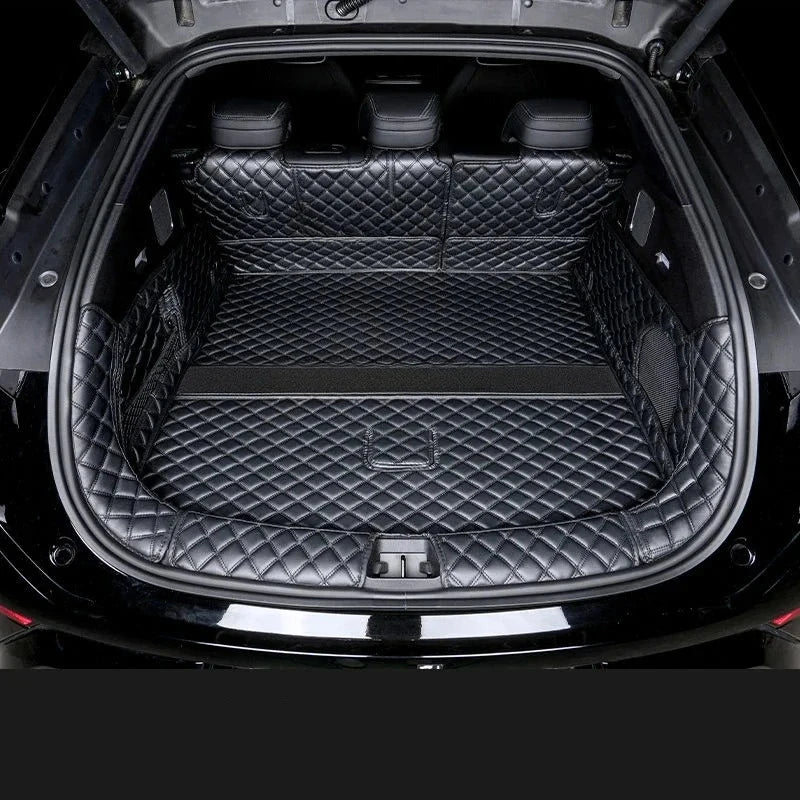 Car Boot Mat Rear Trunk Liner Cargo Leather FloorCarpet Tray Protector AccessoriesMats For BYD Sealion 7 SeaLion 07 EV 2025 2024