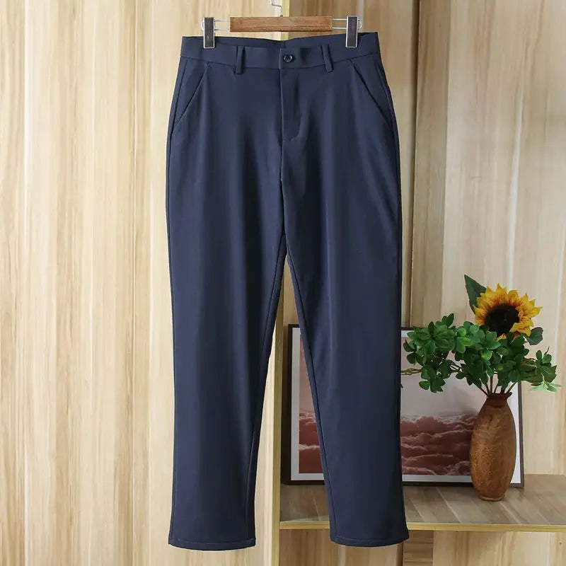 Graphene Self-Heating Goose down Thermal Padded Pants Winter Warm Storage Heat Straight Leg Long Trousers Fashion Urban Casual