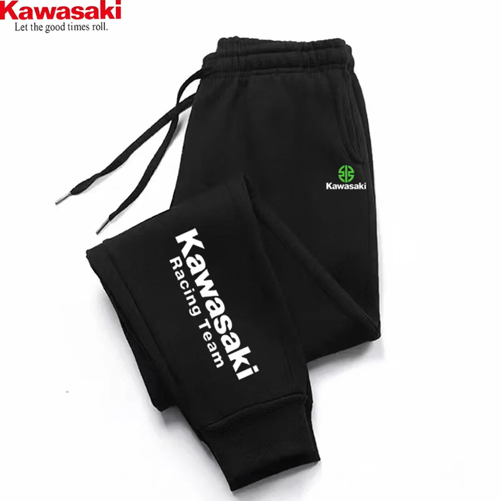 Kawasaki Multi Color Sports and Leisure Fashion Pants Material: Winter Cotton Sports Pants, Sanitary Pants, and Fitness Pants