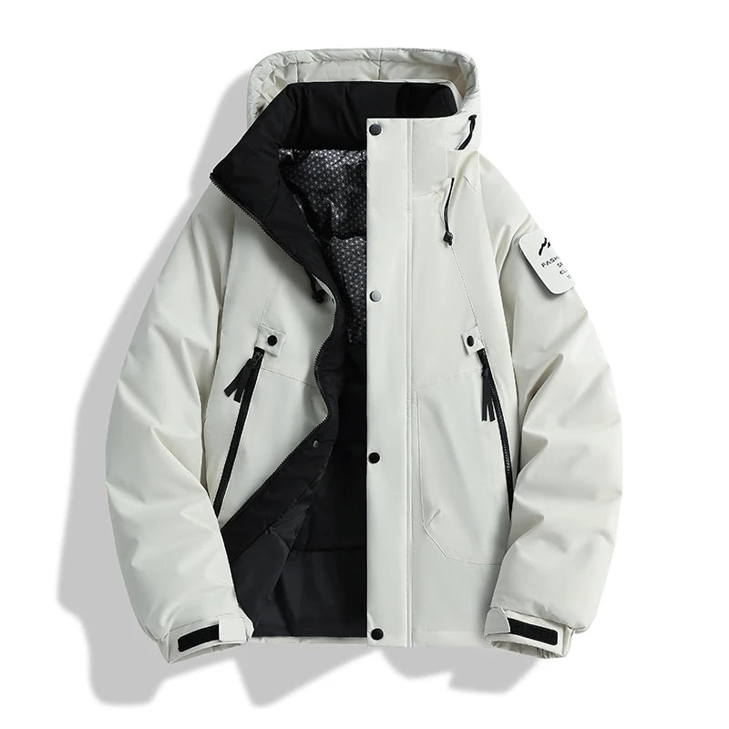 Winter Windproof Warm Puffer Jacket Men's Waterproof Outdoor Couple Thick Coat Casual Graphene Hooded Multi-Pocket Parkas